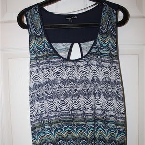 Multicolored, printed tank top